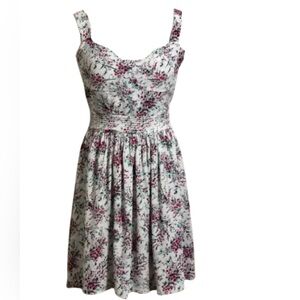 LC Lauren Conrad Hearts Mini Floral Dress Size 8